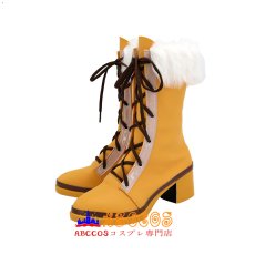 画像3: BanG Dream! バンドリ！ 青葉モカ（あおば モカ）ブーツ コスプレ靴 abccos製 「受注生産」 (3)