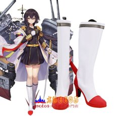 画像4: アズールレーン Azur Lane みかさ Mikasa ブーツ コスプレ靴 abccos製 「受注生産」 (4)