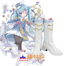 画像4: 雪ミク 初音ミク ブーツ コスプレ靴 abccos製 「受注生産」 (4)