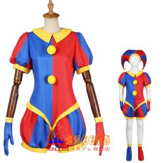 画像1: デジタルサーカス The Amazing Digital Circus Pomni（ポムニ）コスプレ衣装 abccos製 「受注生産」 (1)