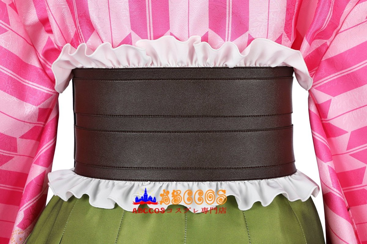 画像14: 鬼滅の刃 甘露寺 蜜璃/かんろじ みつり 5周年 コスプレ衣装 abccos製 「受注生産」 (14)