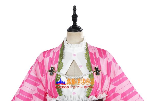 鬼滅の刃 甘露寺 蜜璃/かんろじ みつり 5周年 コスプレ衣装 abccos製