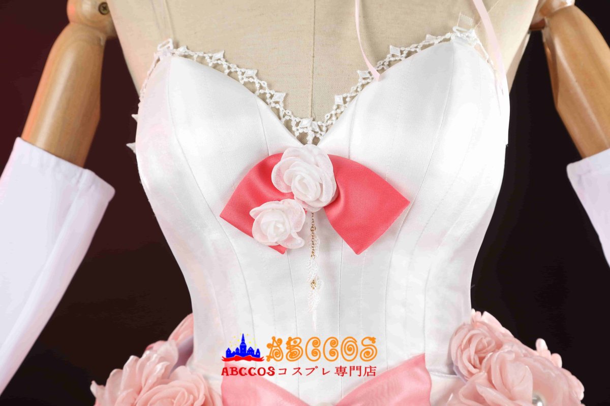画像19: ソードアート・オンライン アスナ ローズウェディング コスプレ衣装 abccos製 「受注生産」 (19)