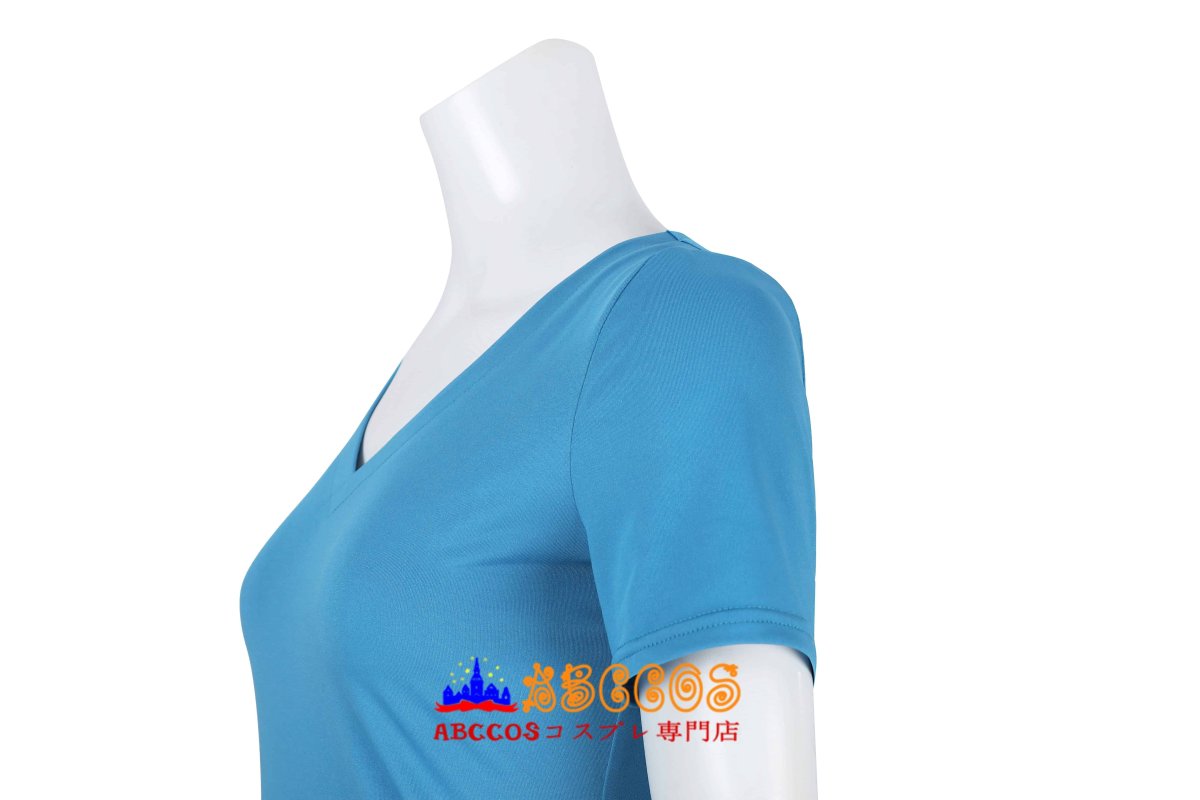 画像6: One Piece Season 2 ワンピースシーズン2 ナミ Nami 純青の半袖シャツ コスプレ衣装 abccos製 「受注生産」 (6)