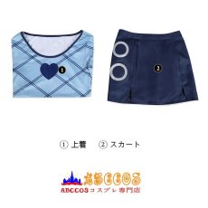 画像13: One Piece Season 2 ワンピースシーズン2 ナミ Nami 青いハート型の半袖シャツ コスプレ衣装 abccos製 「受注生産」 (13)