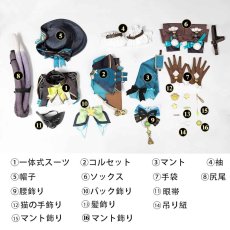 画像26: 原神 Genshin 稲妻 綺良々-「麗しき怪傑」 コスチューム  コスプレ衣装 abccos製 「受注生産」 (26)