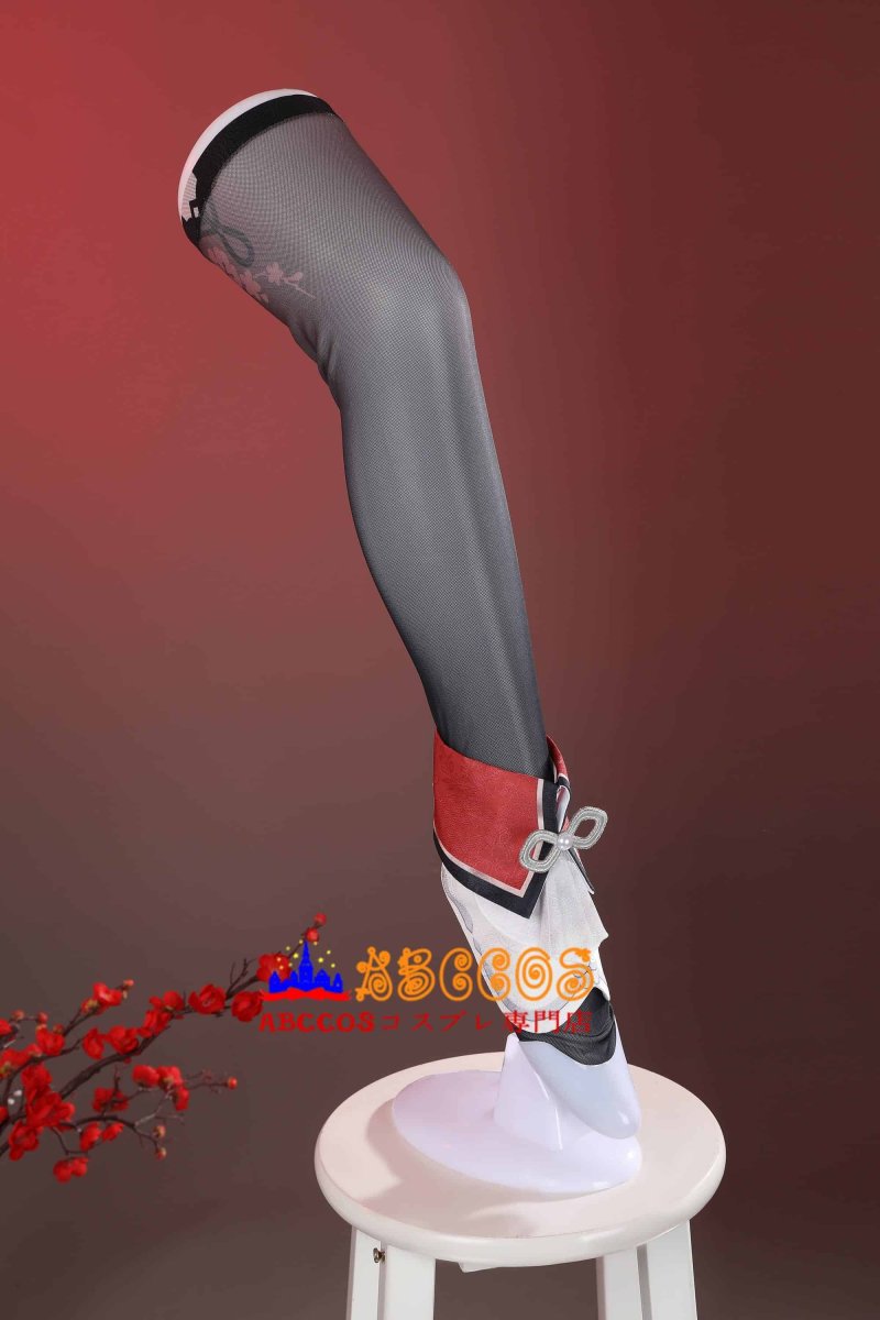 画像18: 原神 Genshin 璃月 胡桃-「残雪に咲く紅」 新コスチューム コスプレ衣装 abccos製 「受注生産」 (18)