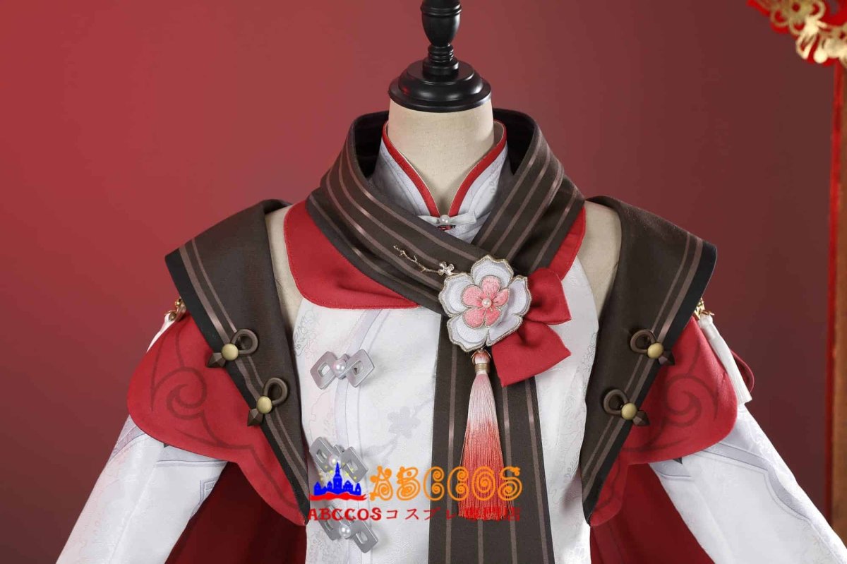 画像20: 原神 Genshin 璃月 胡桃-「残雪に咲く紅」 新コスチューム コスプレ衣装 abccos製 「受注生産」 (20)