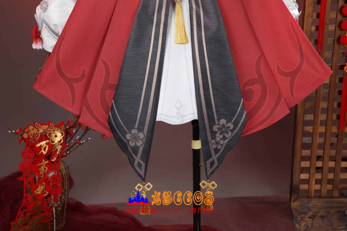 画像33: 原神 Genshin 璃月 胡桃-「残雪に咲く紅」 新コスチューム コスプレ衣装 abccos製 「受注生産」 (33)