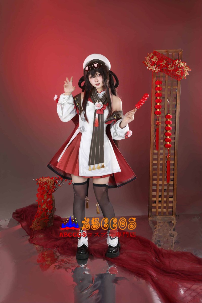 画像37: 原神 Genshin 璃月 胡桃-「残雪に咲く紅」 新コスチューム コスプレ衣装 abccos製 「受注生産」 (37)