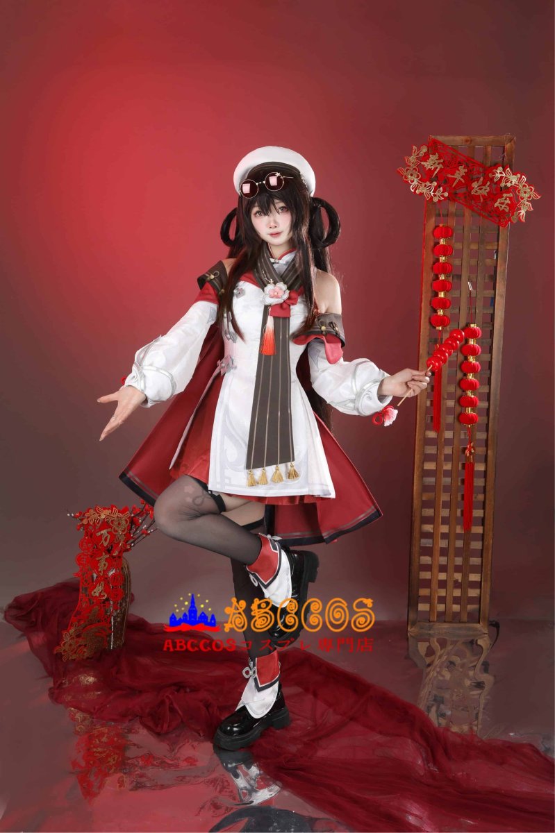 画像38: 原神 Genshin 璃月 胡桃-「残雪に咲く紅」 新コスチューム コスプレ衣装 abccos製 「受注生産」 (38)