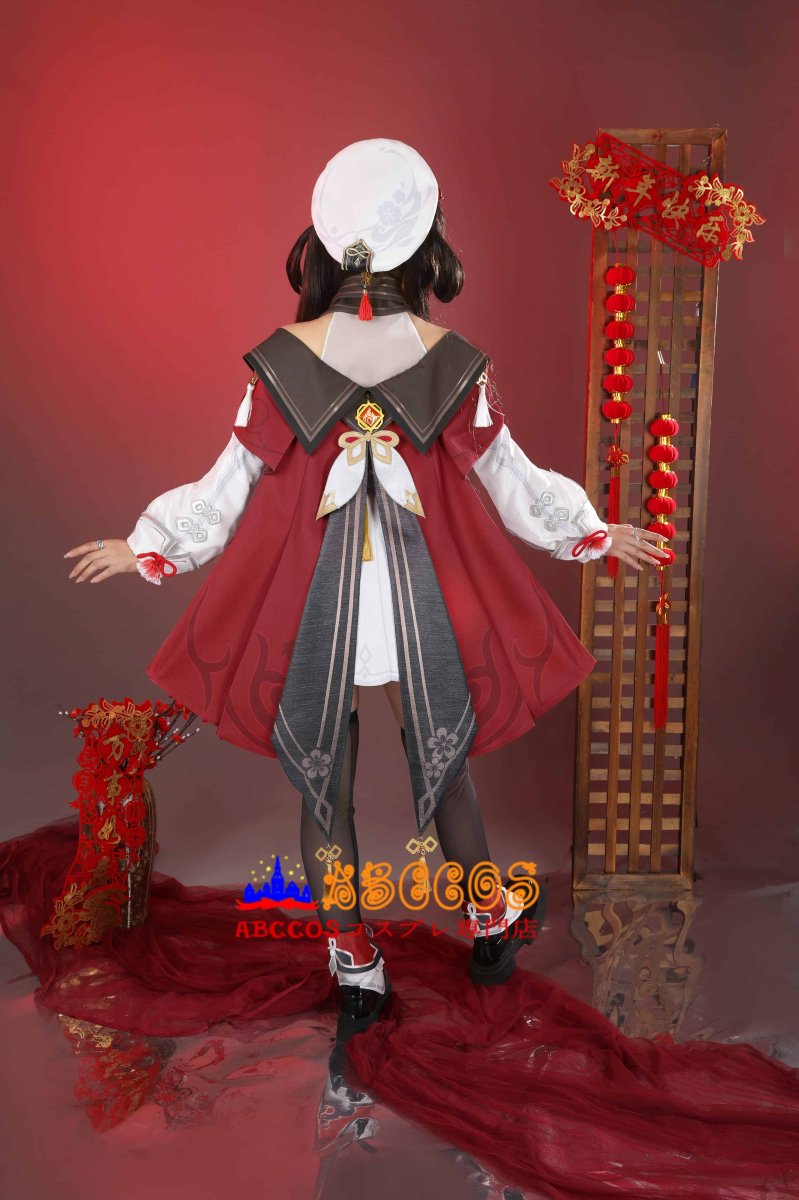 画像40: 原神 Genshin 璃月 胡桃-「残雪に咲く紅」 新コスチューム コスプレ衣装 abccos製 「受注生産」 (40)