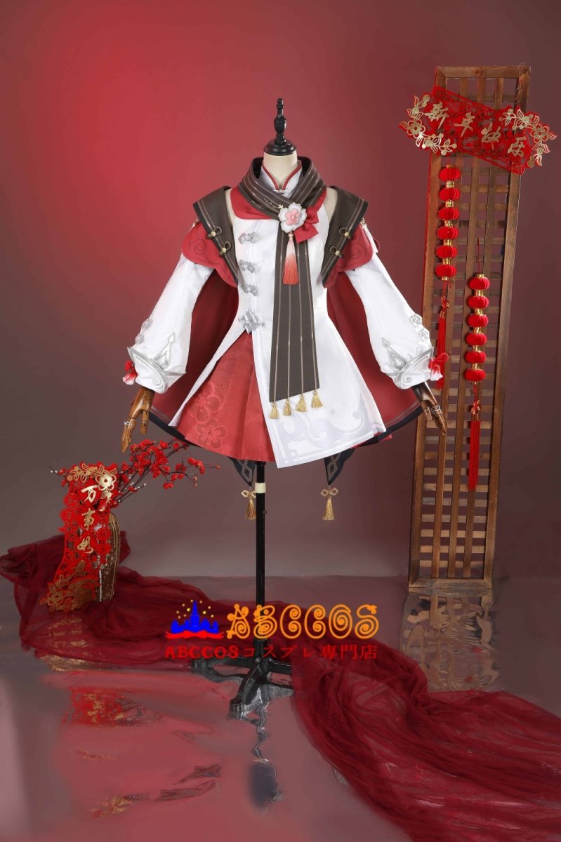 画像5: 原神 Genshin 璃月 胡桃-「残雪に咲く紅」 新コスチューム コスプレ衣装 abccos製 「受注生産」 (5)