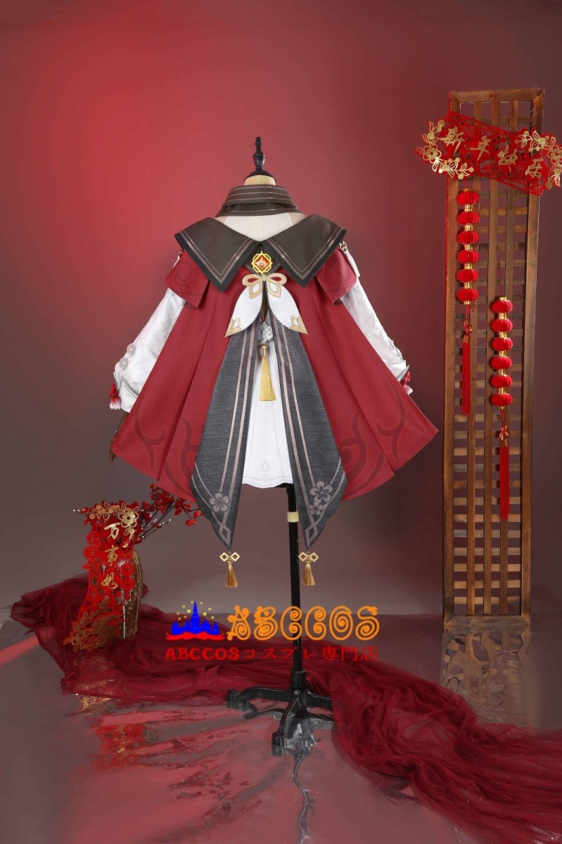 画像8: 原神 Genshin 璃月 胡桃-「残雪に咲く紅」 新コスチューム コスプレ衣装 abccos製 「受注生産」 (8)