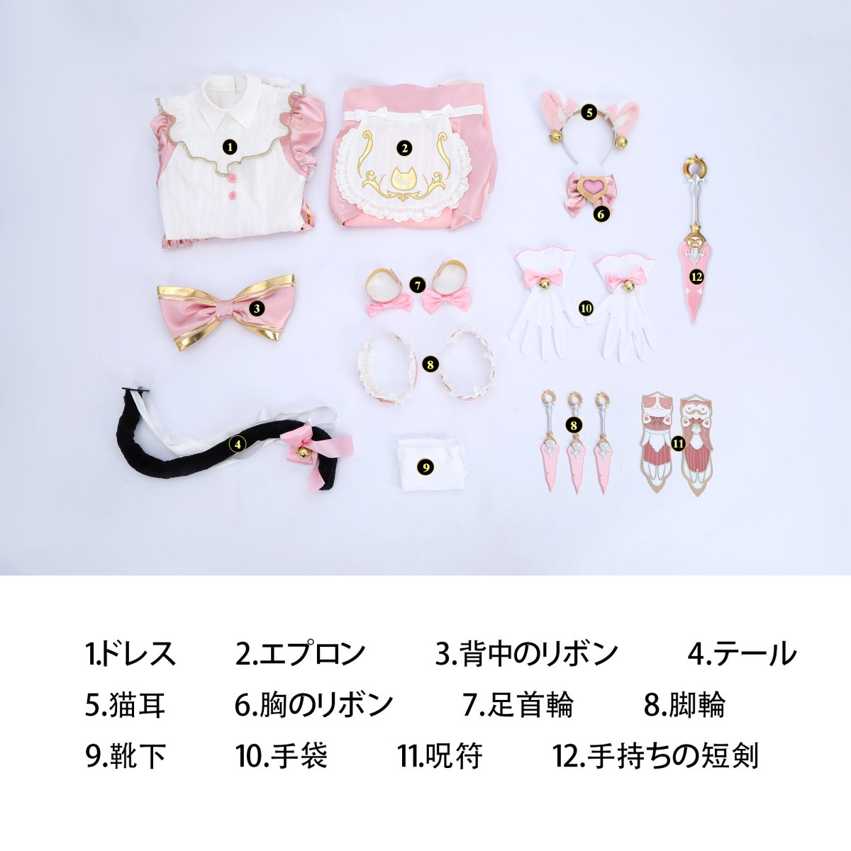 画像36: オーバーウォッチ（Overwatch） OW2  家守霧子 Kiriko「猫女」コスプレ衣装 abccos製 「受注生産」 (36)