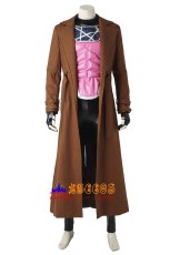 画像2: X-MEN Gambit ガンビット 風 靴付き コスチューム コスプレ衣装 コスプレ靴 バラ売り可 オーダーメイド abccos製 「受注生産」 (2)