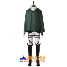 画像1: 進撃の巨人 リヴァイ 調査兵団 マント付き コスプレ衣装 コスプレ コスチューム バラ売り可 abccos製 「受注生産」 (1)