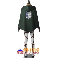 画像2: 進撃の巨人 リヴァイ 調査兵団 マント付き コスプレ衣装 コスプレ コスチューム バラ売り可 abccos製 「受注生産」 (2)