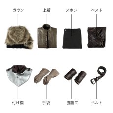 画像27: ゲーム・オブ・スローンズ 第8シーズン『最終章』（Game of Thrones）GOT ジョン・スノウ Jon Snow コスプレ衣装 バラ売り可 abccos製 「受注生産」 (27)
