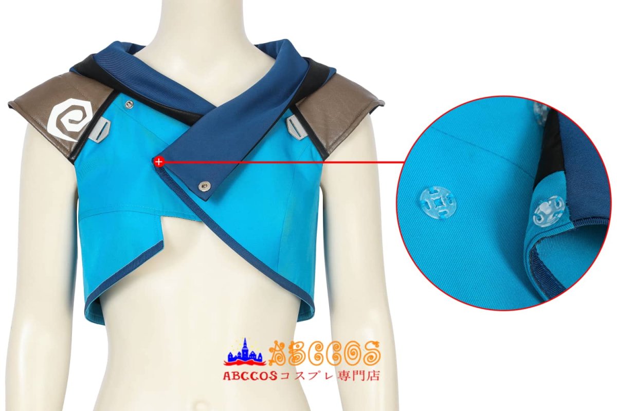 画像18: ヴァロラント VALORANT ジェット Jett コスプレ衣装 コスチューム ゲーム バラ売り可 abccos製 「受注生産」 (18)