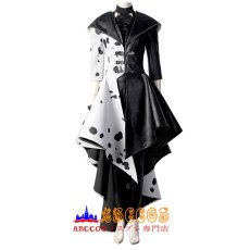 画像1: ディズニー Cruella クルエラ 悪役クルエラ・ド・ヴィル Cruella De Vil コスプレ衣装 コスチューム バラ売り可 abccos製 「受注生産」 (1)