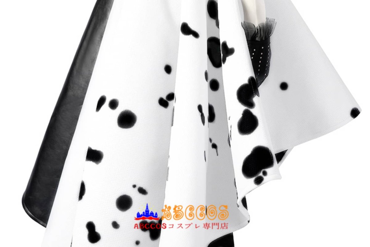 画像10: ディズニー Cruella クルエラ 悪役クルエラ・ド・ヴィル Cruella De Vil コスプレ衣装 コスチューム バラ売り可 abccos製 「受注生産」 (10)
