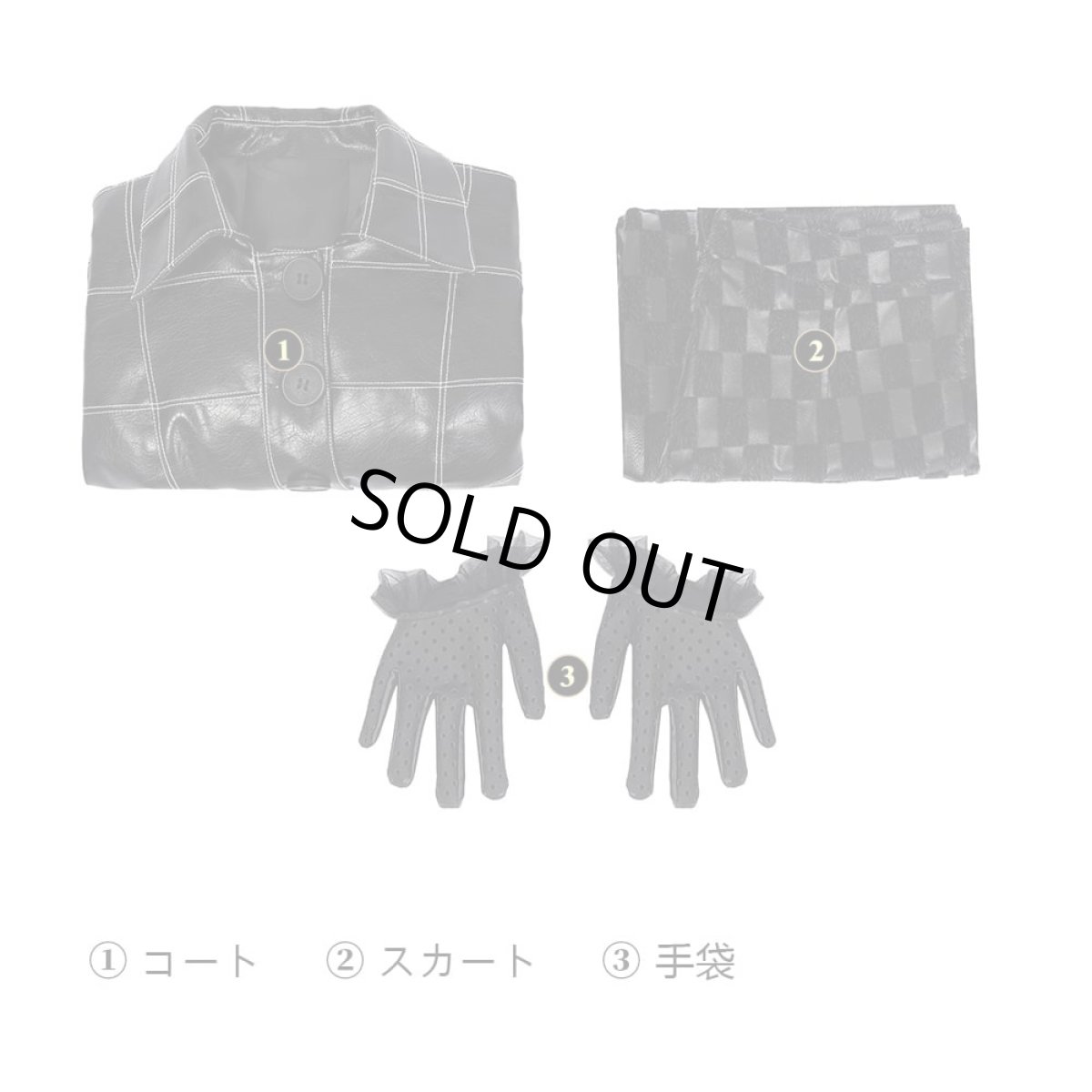 画像11: 【売り切れ即終】ディズニー Cruella クルエラ 悪役クルエラ・ド・ヴィル Cruella De Vil 黒スーツ コスプレ衣装 abccos製 「受注生産」 (11)