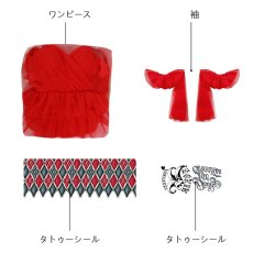 画像22: スーサイド スクワッド2 ハーレイ クイン the sucide squad 2 harley quinn ドレス コスプレ衣装 コスチューム バラ売り可 abccos製 「受注生産」 (22)