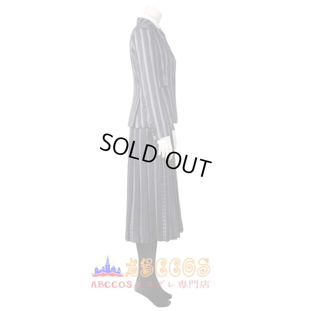 画像2: 【売り切れ即終】アダムス・ファミリー The Addams Family ウェンズデー・アダムス Wednesday Addams コスチューム 制服 コスプレ衣装 abccos製 「受注生産」 (2)