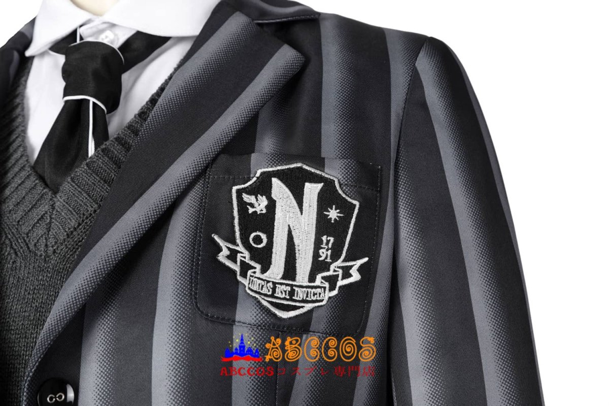 画像7: 【売り切れ即終】アダムス・ファミリー The Addams Family ウェンズデー・アダムス Wednesday Addams コスチューム 制服 コスプレ衣装 abccos製 「受注生産」 (7)