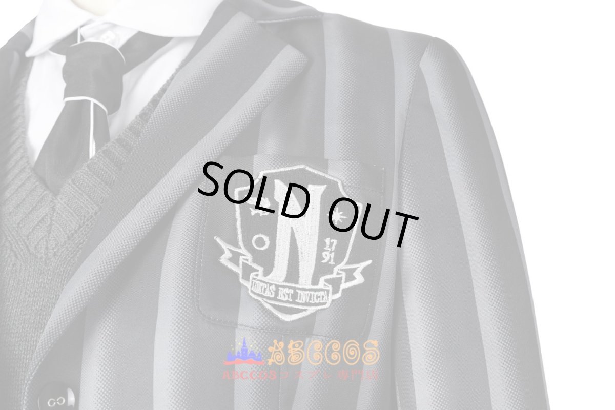 画像7: 【売り切れ即終】アダムス・ファミリー The Addams Family ウェンズデー・アダムス Wednesday Addams コスチューム 制服 コスプレ衣装 abccos製 「受注生産」 (7)