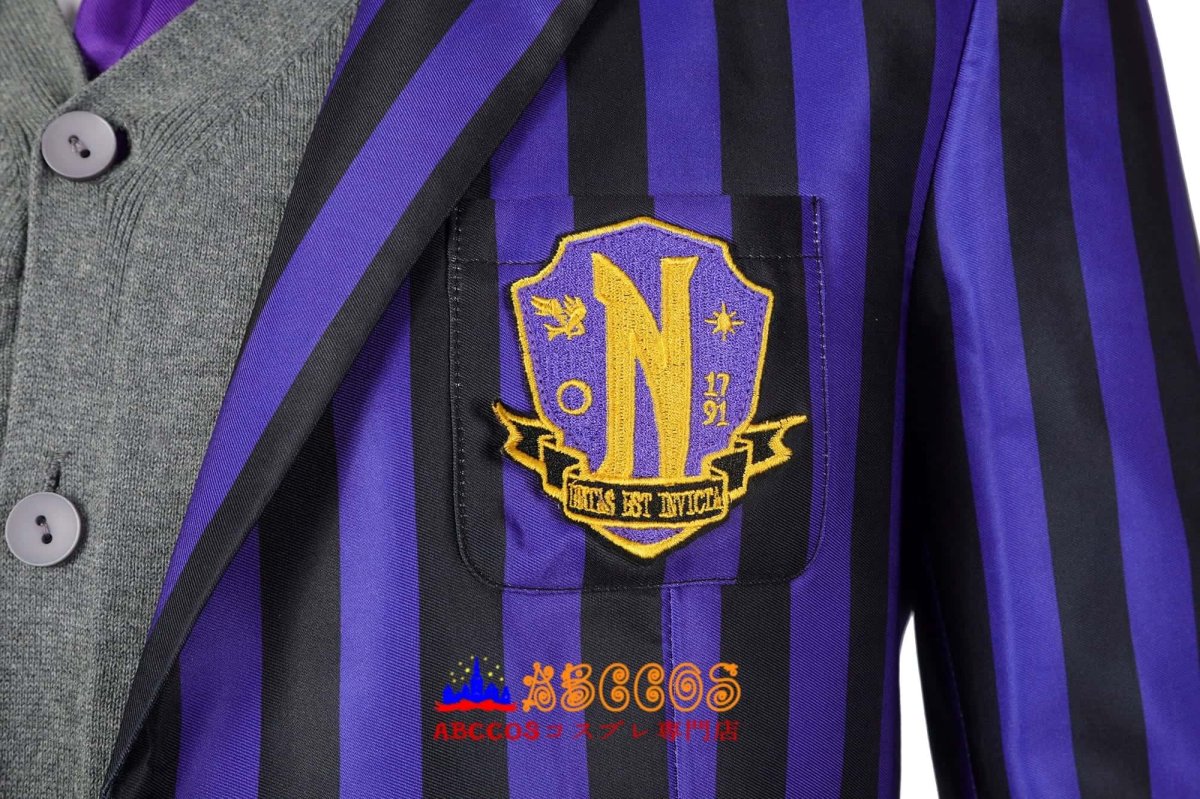 画像7: Wednesday Season 2『ウェンズデー』ネヴァーモア学園の生徒 男の子制服 ユージーン・オッティンジャー Eugene Otinger コスプレ衣装 abccos製 「受注生産」 (7)