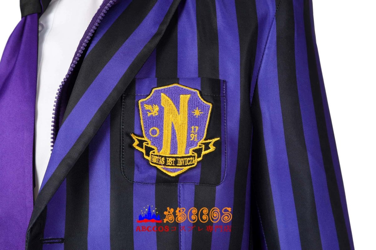 画像8: Wednesday Season 2『ウェンズデー』ネヴァーモア学園の生徒 男の子制服 エイジャックス・ペトロポラス Xavier Thorpe コスプレ衣装 abccos製 「受注生産」 (8)
