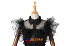 画像6: アダムス・ファミリー The Addams Family ウェンズデー・アダムス Wednesday Addams コスチューム 完全な服装 ドレス コスプレ衣装 abccos製 「受注生産」 (6)