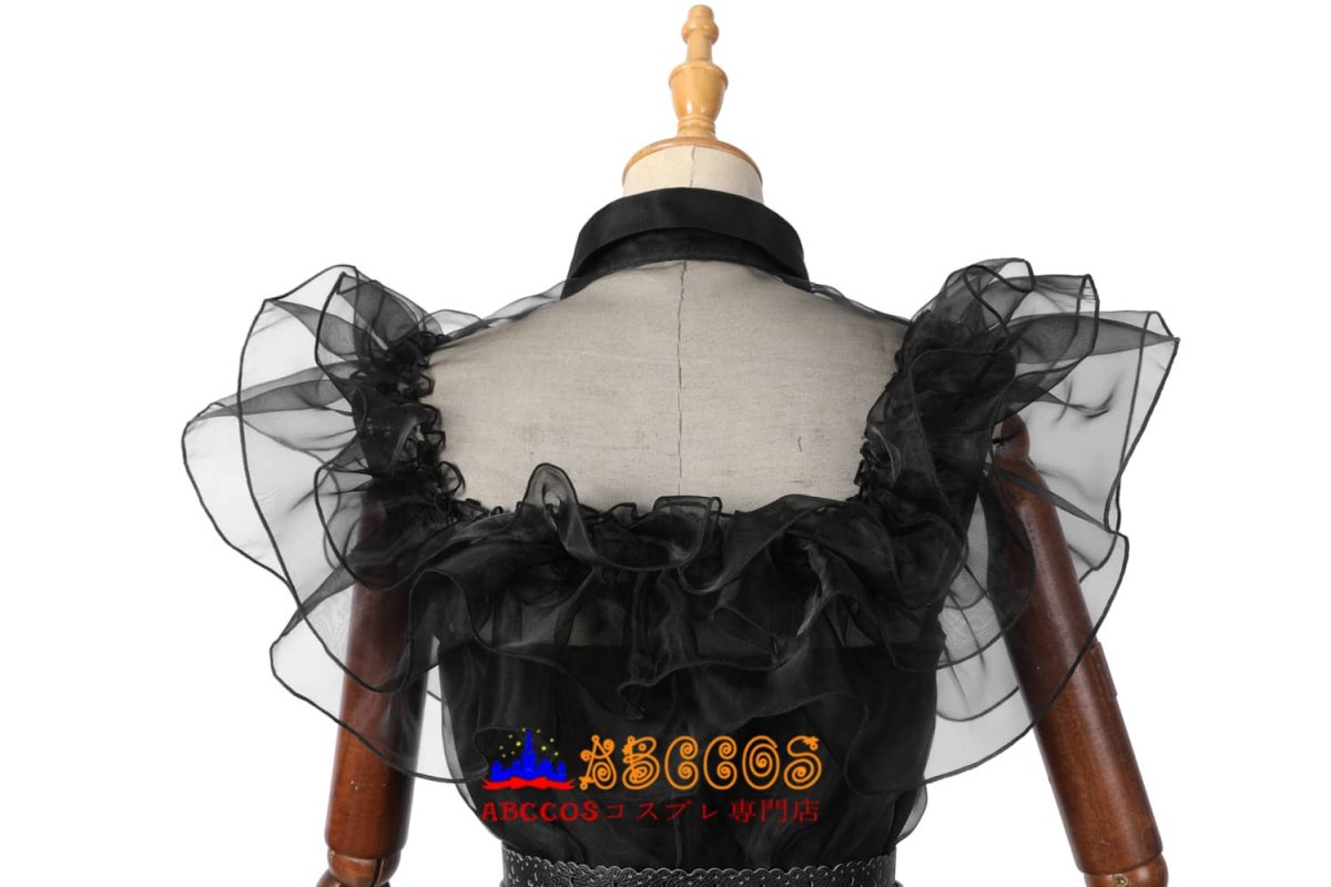 画像7: 【売り切れ即終】アダムス・ファミリー The Addams Family ウェンズデー・アダムス Wednesday Addams コスチューム 完全な服装 ドレス コスプレ衣装 abccos製 「受注生産」 (7)
