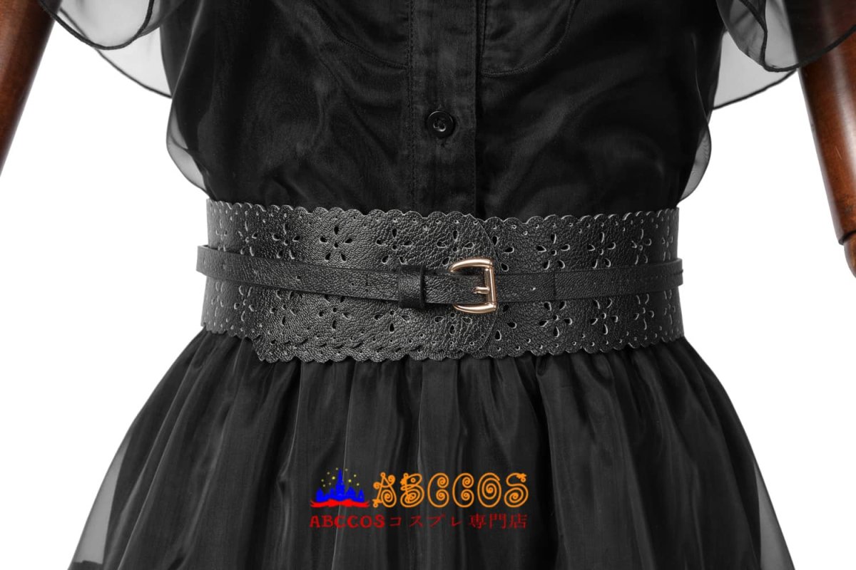 画像8: 【売り切れ即終】アダムス・ファミリー The Addams Family ウェンズデー・アダムス Wednesday Addams コスチューム 完全な服装 ドレス コスプレ衣装 abccos製 「受注生産」 (8)
