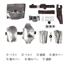 画像27: The Mandalorian 3 ドラマ マンダロリアン ヘルメット付き コスプレ衣装 バラ売り可 abccos製 「受注生産」 (27)