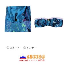 画像16: ディズニー リトル・マーメイド The Little Mermaid 2023 人魚姫 アリエル（Ariel）コスプレ衣装 abccos製 「受注生産」 (16)