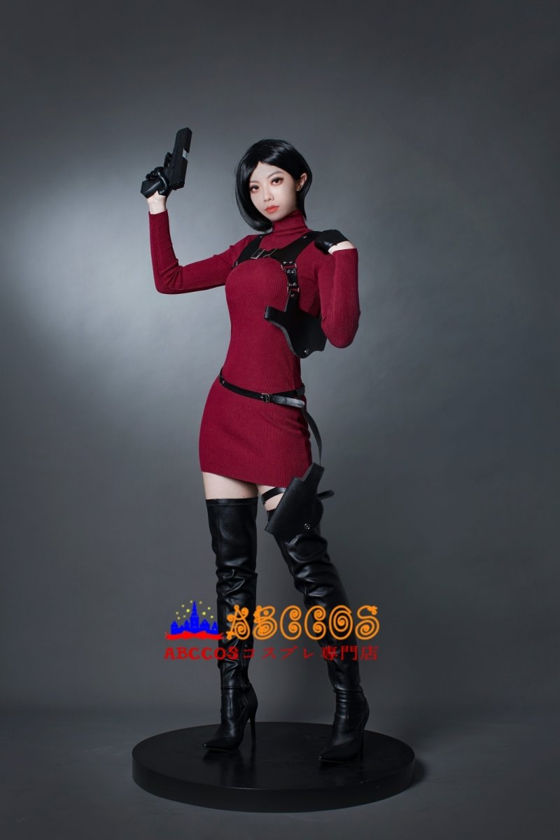 画像20: Resident Evil 4 Remake/ Biohazard 4 バイオハザード RE:4  エイダ・ウォン Ada Wong コスプレ衣装 コスプレ靴 バラ売り可 abccos製 「受注生産」 (20)