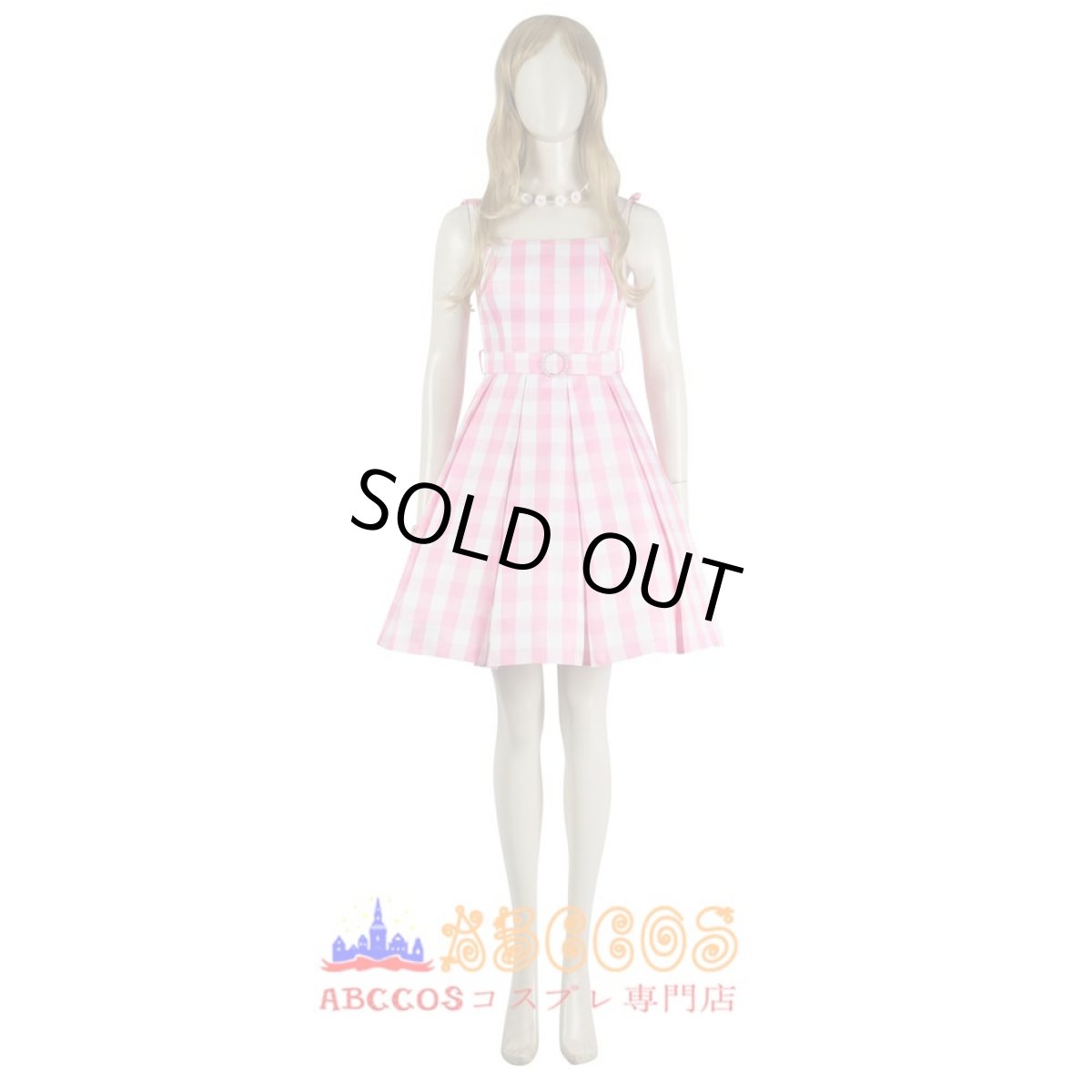 画像1: 【売り切れ即終】映画 バービー Barbie 2023 movie ピンク色のワンピース コスプレ衣装 abccos製 「受注生産」 (1)