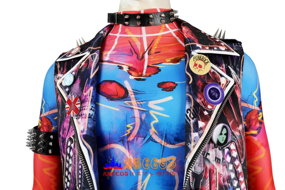 画像19: スパイダーマン:アクロス・ザ・スパイダーバース Spider-Man: Across the Spider-Verse Spider-Punk Hobart 'Hobie' Brown コスプレ衣装 abccos製 「受注生産」 (19)