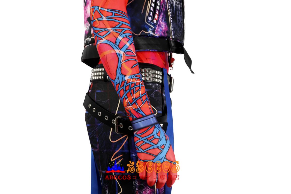画像25: スパイダーマン:アクロス・ザ・スパイダーバース Spider-Man: Across the Spider-Verse Spider-Punk Hobart 'Hobie' Brown コスプレ衣装 abccos製 「受注生産」 (25)