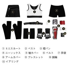 画像21: ファイナルファンタジーVII リバース ティファ・ロックハート Final Fantasy VII Rebirth Tifa Lockhart コスプレ衣装 コスチューム バラ売り可 abccos製 「受注生産」 (21)