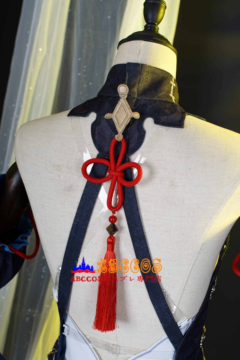 画像11: 原神 Genshin 璃月 申鶴-「冷花幽露」 新コスチューム 足首飾り付き コスプレ衣装 abccos製 「受注生産」 (11)