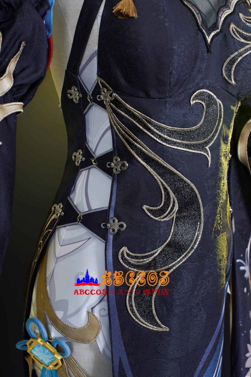 画像12: 原神 Genshin 璃月 申鶴-「冷花幽露」 新コスチューム 足首飾り付き コスプレ衣装 abccos製 「受注生産」 (12)
