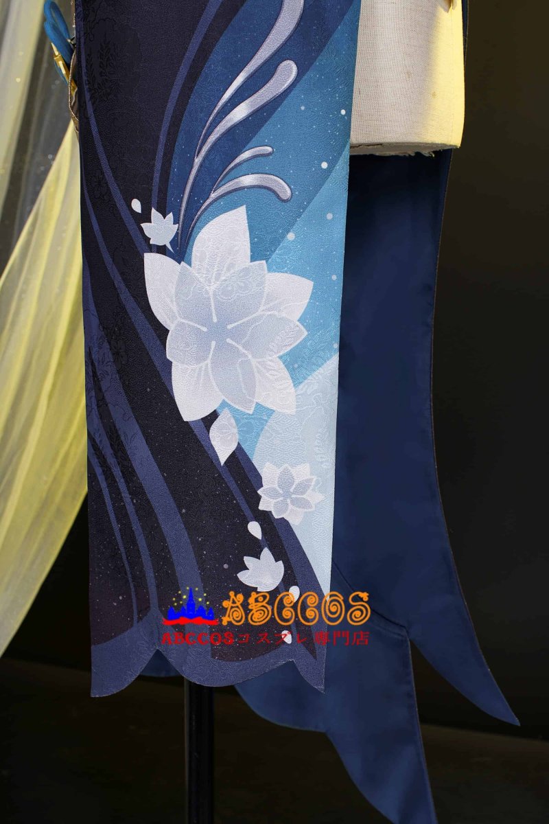 画像15: 原神 Genshin 璃月 申鶴-「冷花幽露」 新コスチューム 足首飾り付き コスプレ衣装 abccos製 「受注生産」 (15)