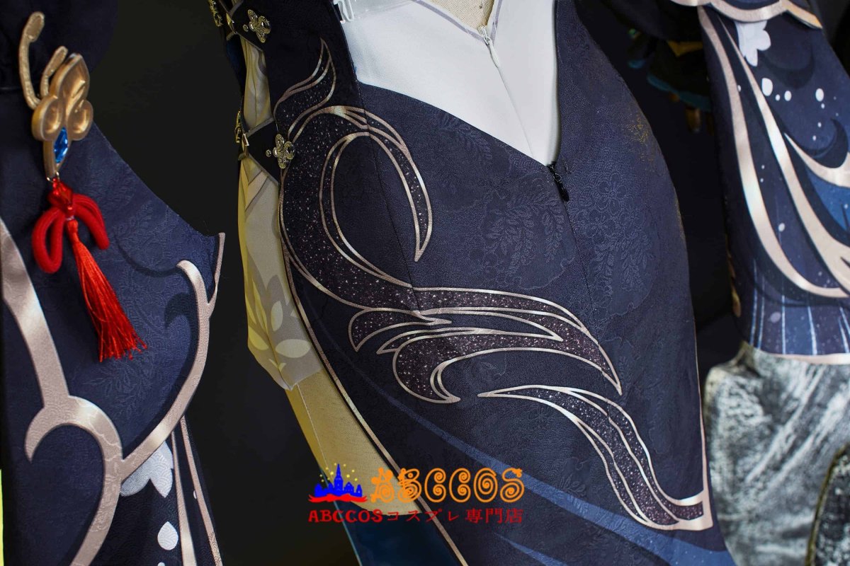 画像20: 原神 Genshin 璃月 申鶴-「冷花幽露」 新コスチューム 足首飾り付き コスプレ衣装 abccos製 「受注生産」 (20)
