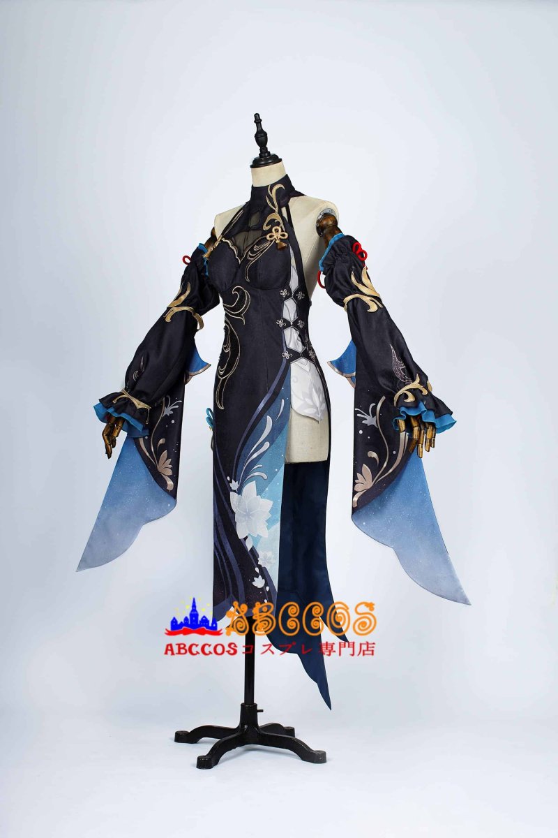 画像3: 原神 Genshin 璃月 申鶴-「冷花幽露」 新コスチューム 足首飾り付き コスプレ衣装 abccos製 「受注生産」 (3)