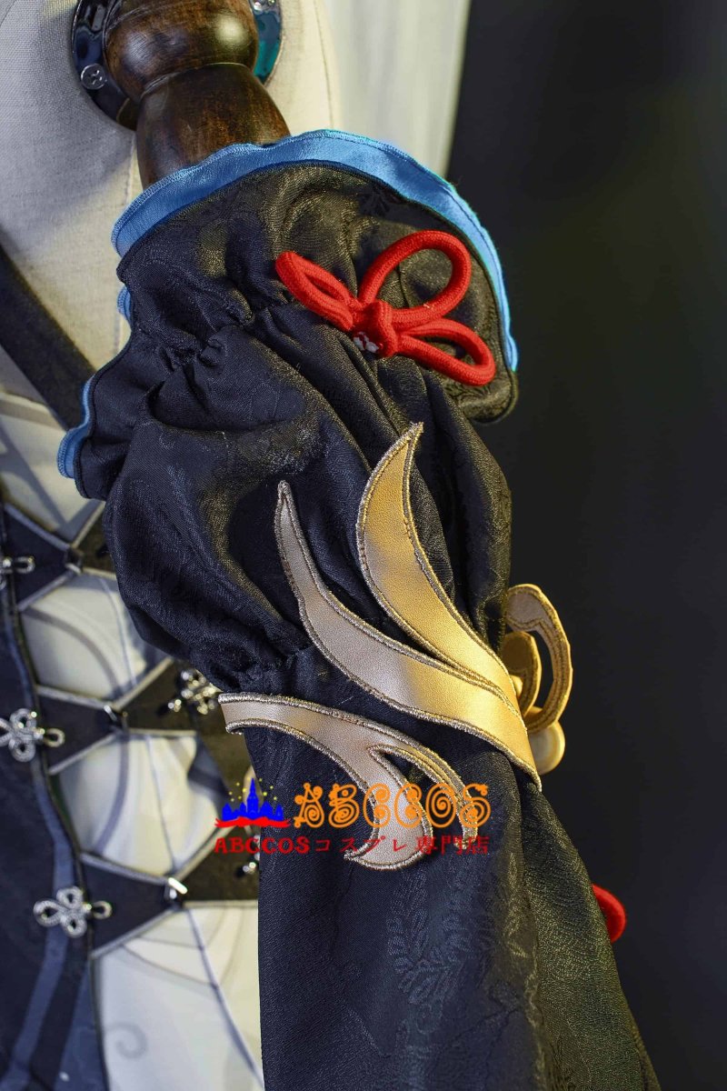 画像9: 原神 Genshin 璃月 申鶴-「冷花幽露」 新コスチューム 足首飾り付き コスプレ衣装 abccos製 「受注生産」 (9)
