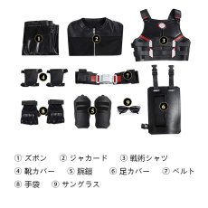 画像33: デッドプール＆ウルヴァリン Deadpool 3 ブレイド Blade コスチューム コスプレ衣装 abccos製 「受注生産」 (33)